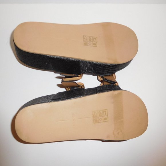Dolce Vita Coryn Black/Beige Platform Sandals/Slides—Size 6 - Picture 8 of 8